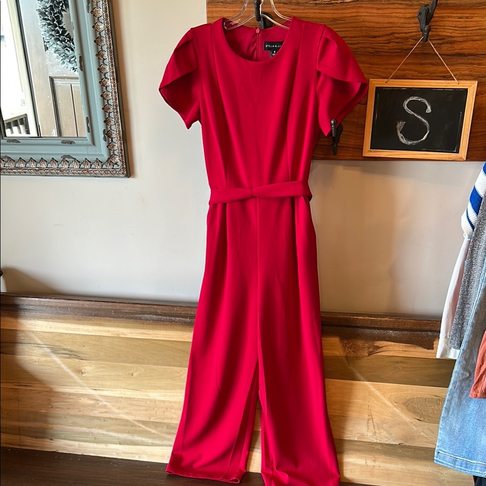 Elegant Red Jumpsuit